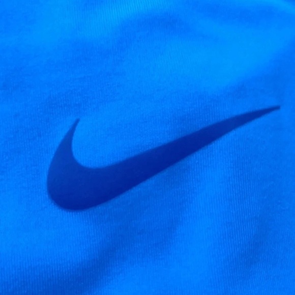 Nike Pro Warm Women's Vibrant Blue Long Sleeve Training Layer Top Size Large - Picture 5 of 10